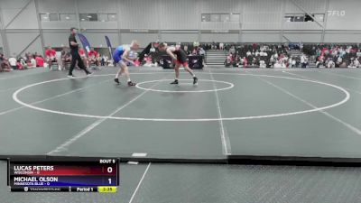 132 lbs Round 2 (8 Team) - Lucas Peters, Wisconsin vs Michael Olson, Minnesota Blue