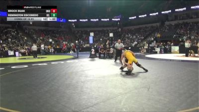 150 lbs Consi Of 16 #1 - Brock Buak, Union Mine (SJ) vs Remington Escobedo, Del Norte (NC)