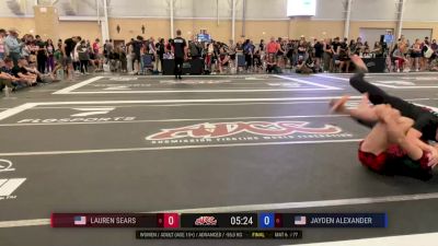 Lauren Sears vs Jayden Alexander 2025 ADCC Oklahoma City Open