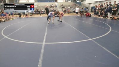 120 lbs Blake Mauch, Utah Gold vs Tyler Sage, Michigan Blue