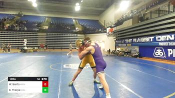 141 lbs Consolation - Walker Bents, North Dakota State vs Connor Thorpe, Northern Iowa