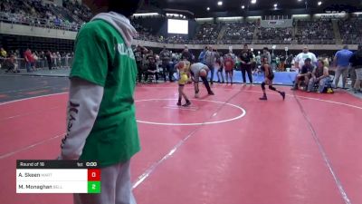 75 lbs Round Of 16 - Alex Skeen, Martinsburg vs Michael Monaghan, Belleville