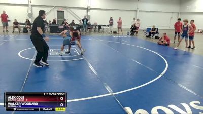 130 lbs Placement Matches (8 Team) - Alex Cole, Oklahoma Blue vs WALKER WOODARD, Georgia