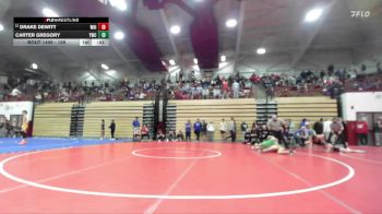 126 lbs Cons. Round 4 - Drake DeWitt, Whiteland vs Carter Gregory, Yorktown Wrestling Club