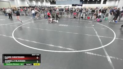 58-60 lbs Quarterfinal - Claire Christensen, Iowa vs Gabriella Blackson, Missouri