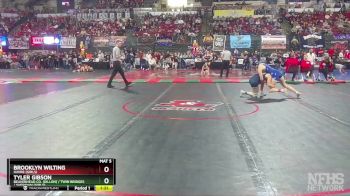 G - 120 lbs Champ. Round 1 - Tyler Gibson, Beaverhead Co. (Dillon) / Twin Bridges / Sheridan (Girls) vs Brooklyn Wilting, Havre (Girls)