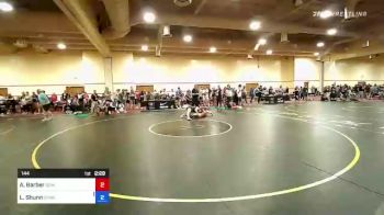 144 lbs Round Of 16 - Aspen Barber, Betterman Elite Wrestling vs Lizzie Shunn, Champions Wrestling Club