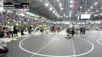 43 lbs Consi Of 8 #2 - Lucas Decker, Moffat County vs Miles Espinoza, La Gente WC