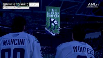 Abbotsford Canucks Celebrate Calder Cup Championship On Banner Night