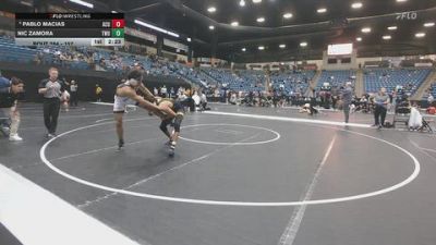 157 lbs Quarterfinal - Pablo Macias, Arizona Christian University vs Nic Zamora, Texas Wesleyan
