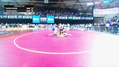 Boys 3A 175 lbs Cons. Round 6 - Jaxon Lefler, University vs Ethan Bazar, Oak Harbor