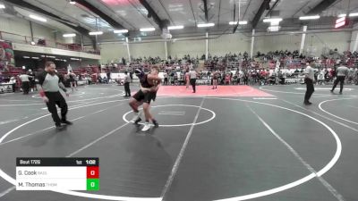 172 lbs Semifinal - Graeson Cook, Badlands WC vs Memphis Thomas, Thomas