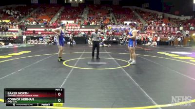 4A 285 lbs Quarterfinal - Baker North, Shawnee Mission-Bishop Miege vs Connor Herman, Halstead