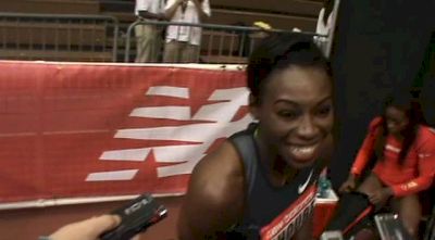 Murielle Ahoure sets a WL time in Women's 60 Meters at New Balance Indoor Grand Prix