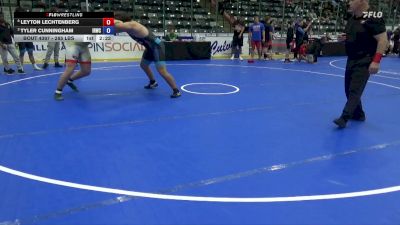 285 lbs 5th Place Match - Leyton Lechtenberg vs Tyler Cunningham, Iron Rams Wrestling Club