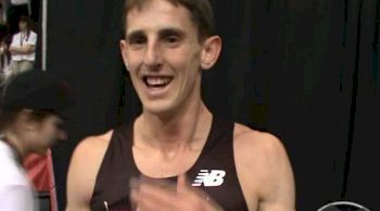 Taylor Milne after season opener in the Mile at New Balance Indoor Grand Prix