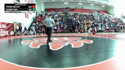 138 lbs Quarterfinal - Kolten Mellon, Wadsworth vs Johnny Chai, North Canton (Hoover)