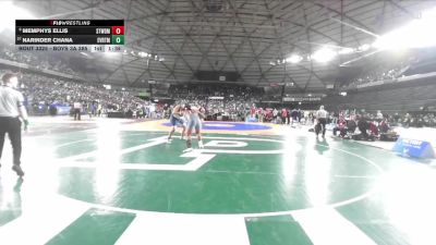Boys 3A 285 lbs Champ. Round 2 - Narinder Chana, Everett vs Memphys Ellis, Stanwood