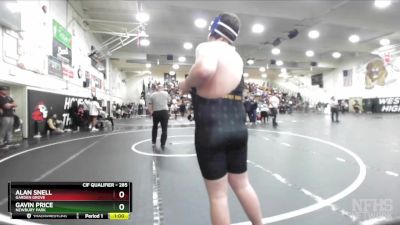 285 lbs Cons. Round 2 - Gavin Price, Newbury Park vs Alan Snell, Garden Grove