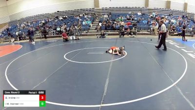 12U Boys - 70 lbs Cons. Round 3 - Mason Horner, Contenders Wrestling Academy vs Braxton Irvine, Immortal Athletics WC