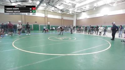 190 lbs Cons. Round 5 - Josiah Joseph, West Covina vs Dominic Espitia, South Hills