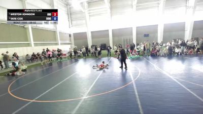 49-52 lbs Round 1 - Weston Johnson, Northside Wrestling Club vs Tate Cox, Bear River Wrestling Club