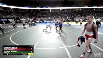 II-132 lbs Quarterfinal - Patrick Grimsey, Lowville vs Jazz Spaulding, Honeoye Falls-Lima