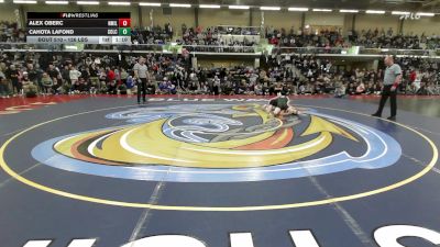 126 lbs Semifinal - Alex Oberc, New Milford vs Cahota LaFond, Colchester