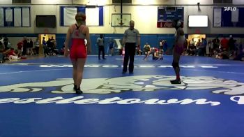 Girls 120 lbs Cons. Semi - Jakiah Lindsey, Long Beach vs Chloe Young, Saraland