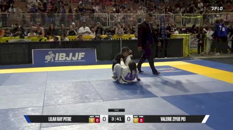 Valerie Ziyue Pei vs Lilah Ray Pitre 2025 Pan Kids Jiu-Jitsu IBJJF Championship