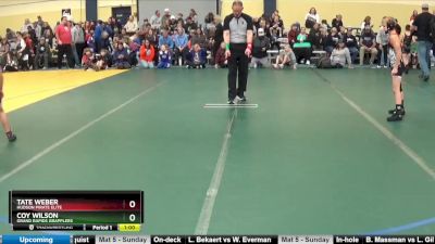 75 lbs Round 1 - Coy Wilson, Grand Rapids Grapplers vs Tate Weber, Hudson Pirate Elite