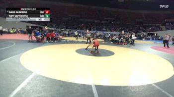6A Boys 132 lbs Cons. Round 2 - Gage Aldridge, Oregon City Boys vs Kovi Lefkowitz, Clackamas Boys