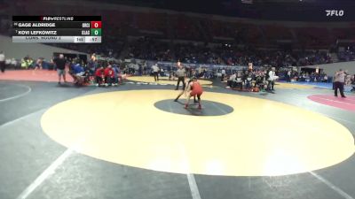 6A Boys 132 lbs Cons. Round 2 - Gage Aldridge, Oregon City Boys vs Kovi Lefkowitz, Clackamas Boys