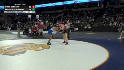 170 lbs Consi Of 16 #1 - Chloe Goddard, Rio Vista (SJ) vs Keyona Mae Simmons, San Diego (SD)