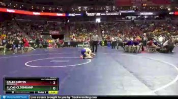 1 lbs Quarterfinal - Caleb Coffin, Don Bosco vs Lucas Oldenkamp, Lake Mills