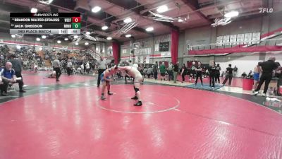 132 lbs 3rd Place Match - Jack Gregson, San Marino vs Brandon Walter-Strauss, West Torrance