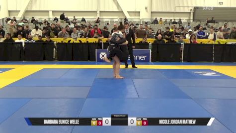 Nicole Jordan Mathew vs Barbara Eunice Welle 2025 World IBJJF Jiu-Jitsu No-Gi Championship