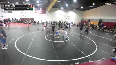 100 lbs Round 2 - Taylor Linse, La Sierra vs Lanai Garcia, Gahr High School