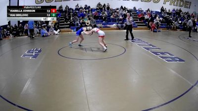 112 lbs Cons. Semi - Kiai Miklovic, Fort Leboeuf Hs vs Isabella Johnson, Fort Leboeuf Hs