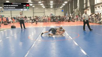 76 lbs Round 2 (10:30am Friday) - Blade Pehrson, SELECT, UT vs Dylan Blankenship, VA. Patriots