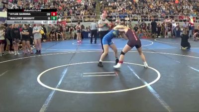 132 lbs Semifinal - Kylee Sardina, CRV. River Valley vs Mallory Meggitt, Clyde Amateur