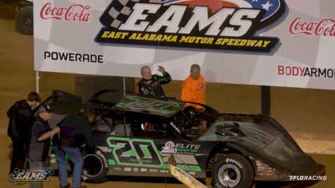 Jimmy Owens Reacts After Winning National 100 Saturday Prelim Feature