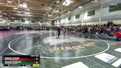 50 lbs Cons. Round 1 - Reagan Ruggles, Southwest Academy vs Oaklee Caster, NEWCASTLE FALL GUYS