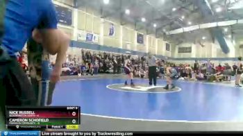 80 lbs Round 3 (4 Team) - Nick Russell, Bloomington South vs Cameron Schofield, Franklin Community