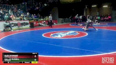 5A-150 lbs Semifinal - Alex Schwarz, Northside, Columbus vs Dallas Russell, Jefferson