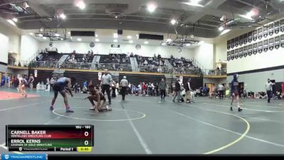 160 lbs Cons. Round 5 - Carnell Baker, Whiteland Wrestling Club vs Errol Kerns, Legends Of Gold Wrestling