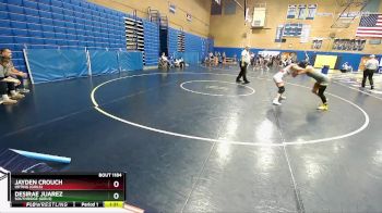 135lbs Champ. Round 3 - Jayden Crouch, Orting (Girls) vs Desirae Juarez, Southridge (Girls)