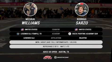 Micheal Williams vs Rodrigo Sarzo 2024 ADCC Austin Open