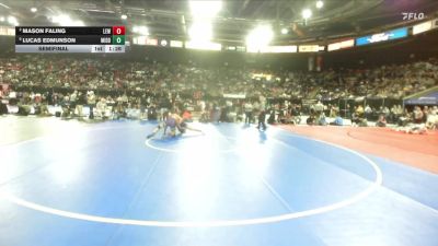 5A 157 lbs Semifinal - Lucas Edmunson, Middleton vs Mason Faling, Lewiston