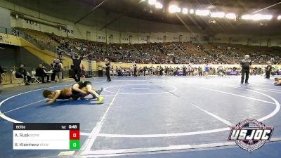 80 lbs Consi Of 16 #2 - Abel Rusk, South Central Punisher Wrestling Club vs Bo Kleinhenz, Austin Texas Wrestling Club